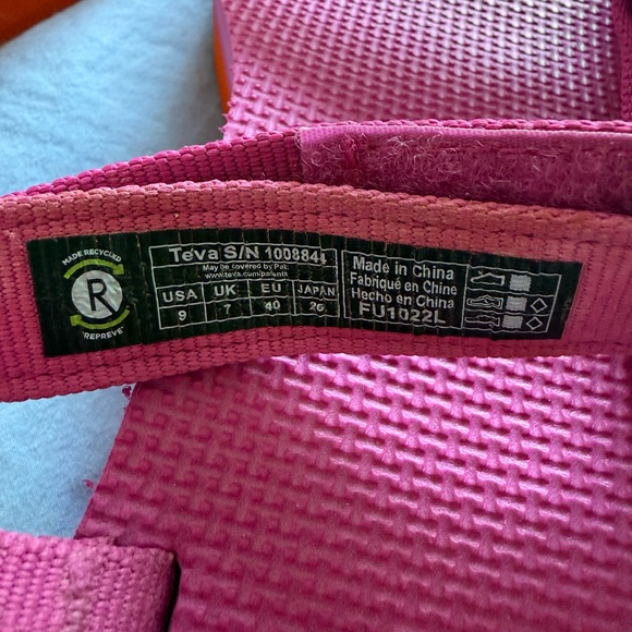 Teva Pink and Orange Women's Sandals - Picture 5 of 6